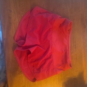 Lulu Red Athletic Shorts